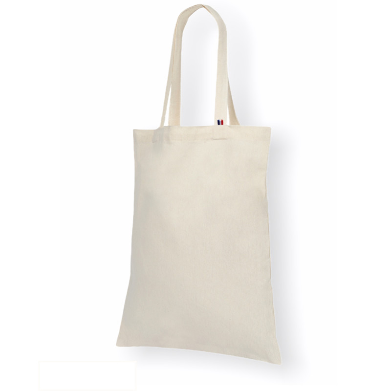 Tote bag vierge, tissé en chaîne blanche Tote bag vierge, tissé en chaîne blanche